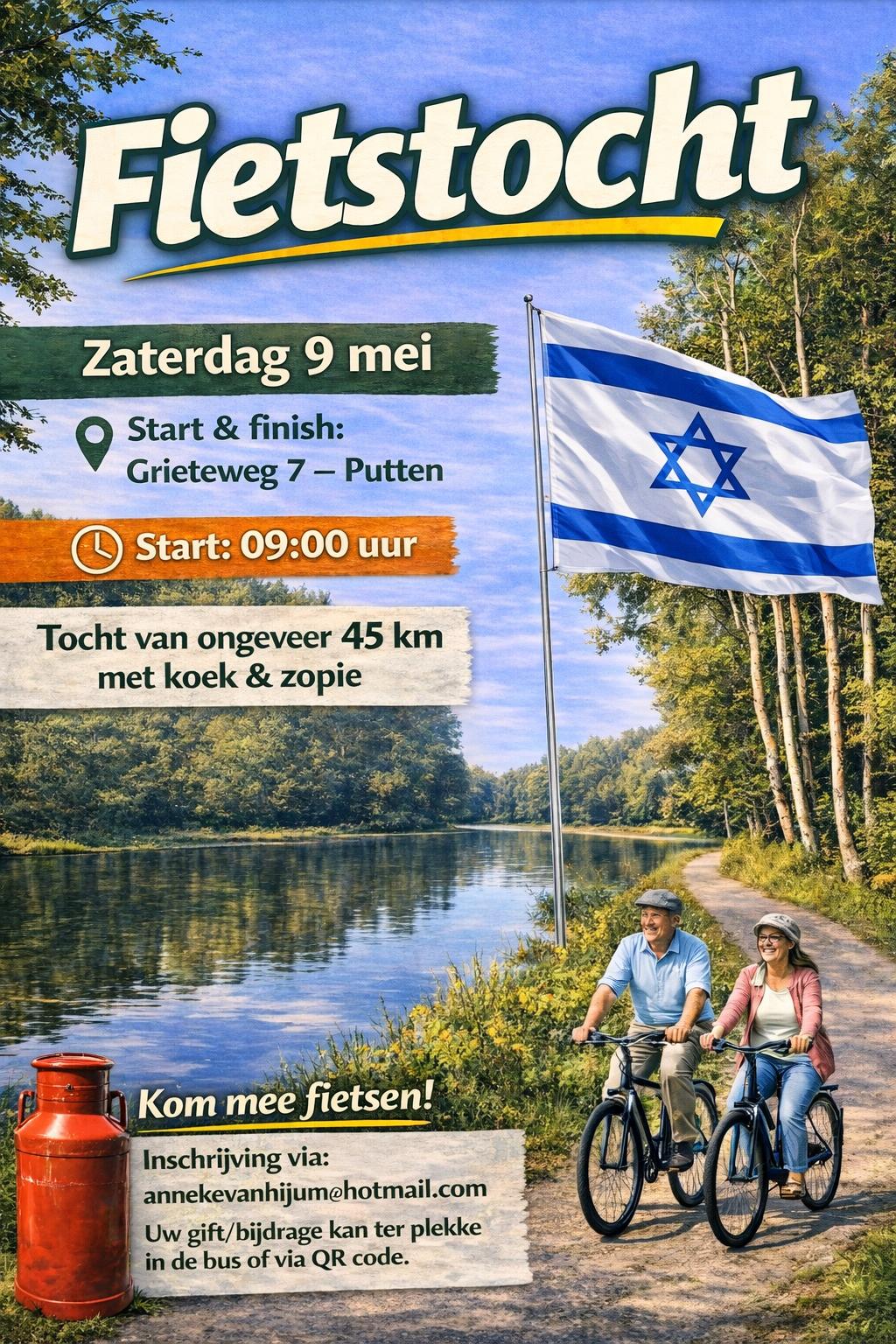 Flyer fietstocht 9 mei 2026